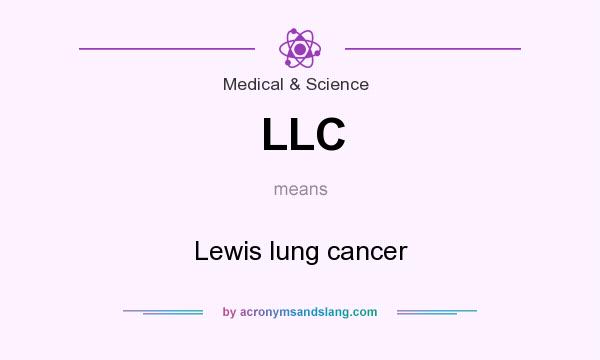 What does LLC mean? It stands for Lewis lung cancer