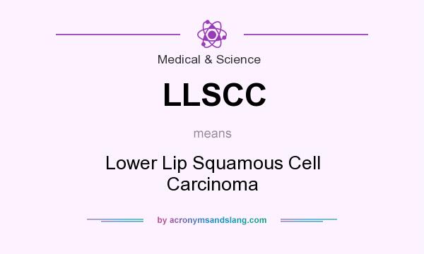 What does LLSCC mean? It stands for Lower Lip Squamous Cell Carcinoma