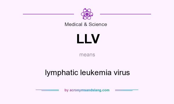 What does LLV mean? It stands for lymphatic leukemia virus