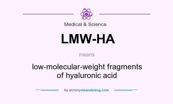 What does LMW-HA mean? It stands for low-molecular-weight fragments of hyaluronic acid