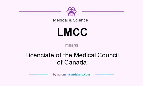 What does LMCC mean? It stands for Licenciate of the Medical Council of Canada