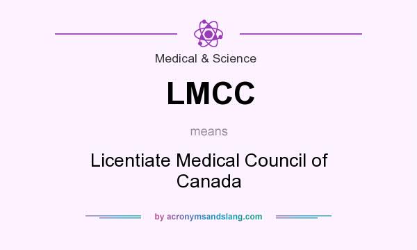 What does LMCC mean? It stands for Licentiate Medical Council of Canada