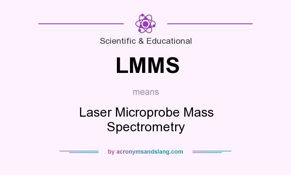 What does LMMS mean? It stands for Laser Microprobe Mass Spectrometry