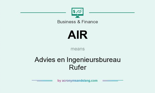 What does AIR mean? It stands for Advies en Ingenieursbureau Rufer