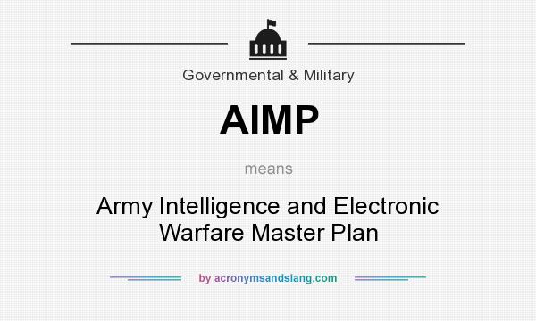 What does AIMP mean? It stands for Army Intelligence and Electronic Warfare Master Plan