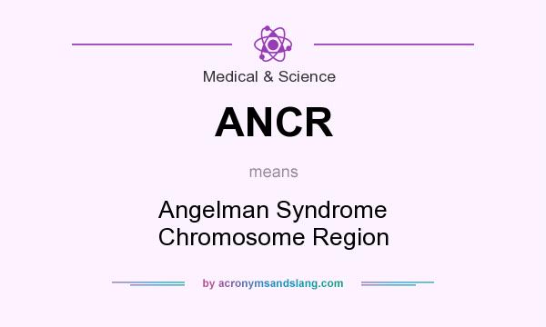 What does ANCR mean? It stands for Angelman Syndrome Chromosome Region