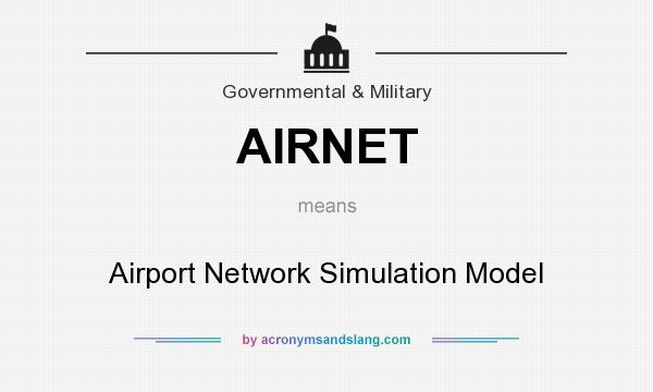 What does AIRNET mean? It stands for Airport Network Simulation Model