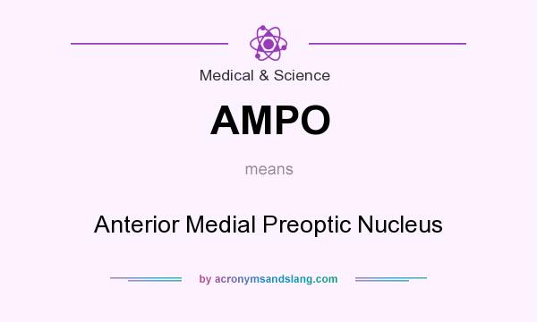 What does AMPO mean? It stands for Anterior Medial Preoptic Nucleus