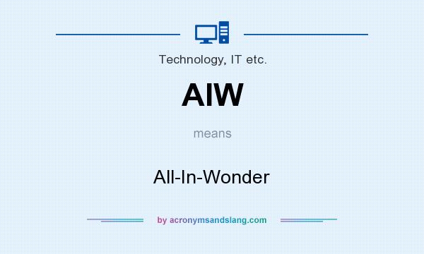 What does AIW mean? It stands for All-In-Wonder
