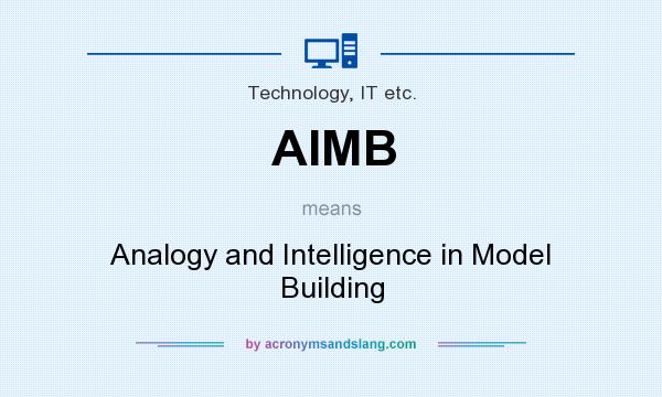 What does AIMB mean? It stands for Analogy and Intelligence in Model Building