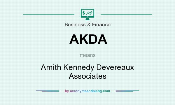 What does AKDA mean? It stands for Amith Kennedy Devereaux Associates