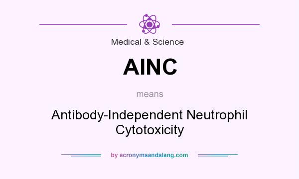 What does AINC mean? It stands for Antibody-Independent Neutrophil Cytotoxicity