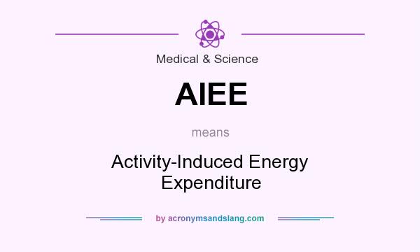 What does AIEE mean? It stands for Activity-Induced Energy Expenditure