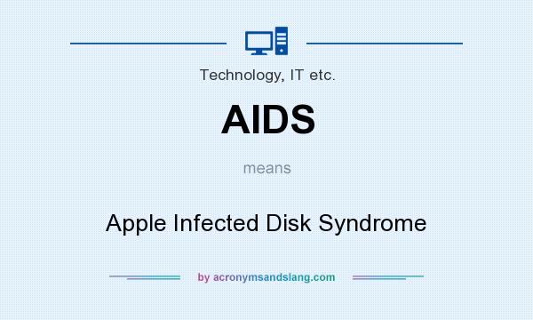 What does AIDS mean? It stands for Apple Infected Disk Syndrome