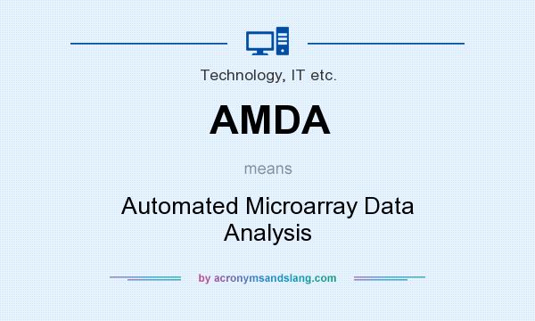 What does AMDA mean? It stands for Automated Microarray Data Analysis