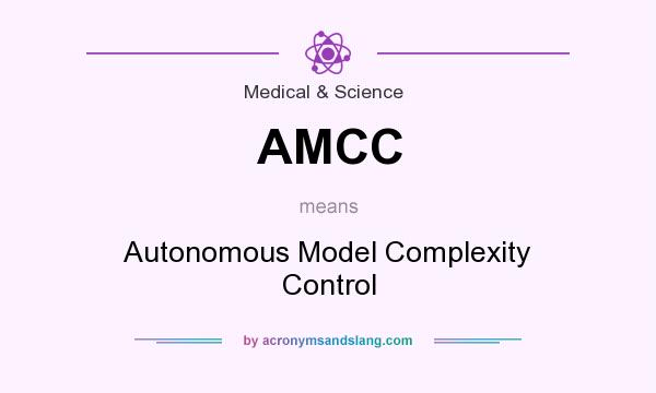 What does AMCC mean? It stands for Autonomous Model Complexity Control