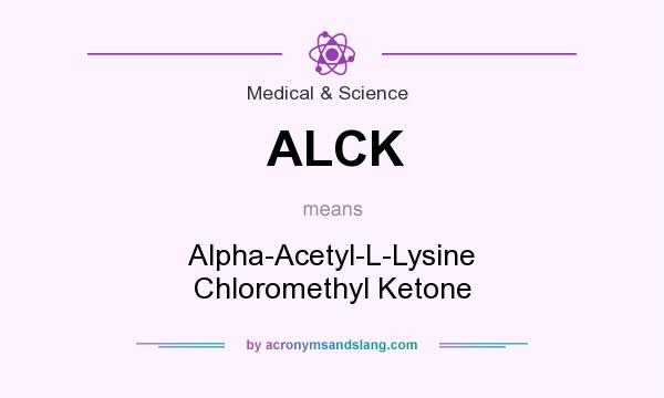 What does ALCK mean? It stands for Alpha-Acetyl-L-Lysine Chloromethyl Ketone