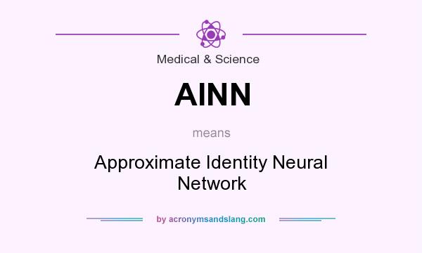 What does AINN mean? It stands for Approximate Identity Neural Network