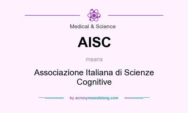 What does AISC mean? It stands for Associazione Italiana di Scienze Cognitive