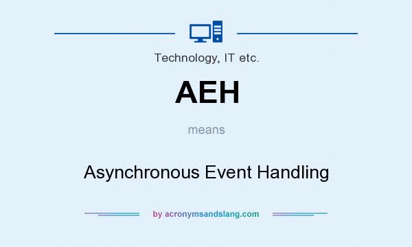 What does AEH mean? It stands for Asynchronous Event Handling