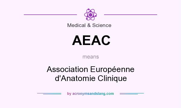 What does AEAC mean? It stands for Association Européenne d`Anatomie Clinique