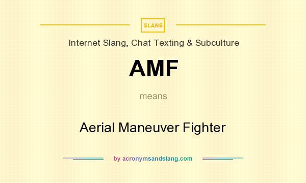 What does AMF mean? It stands for Aerial Maneuver Fighter