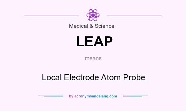 What does LEAP mean? It stands for Local Electrode Atom Probe