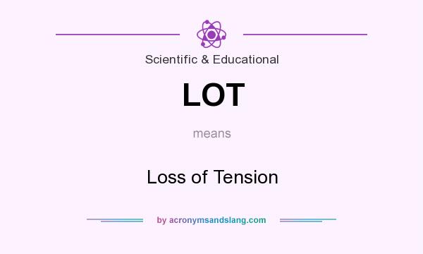 What does LOT mean? It stands for Loss of Tension