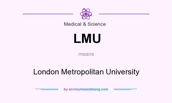 What does LMU mean? It stands for London Metropolitan University