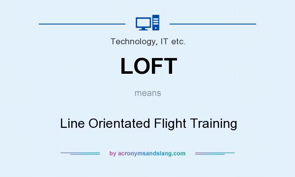 What does LOFT mean? It stands for Line Orientated Flight Training