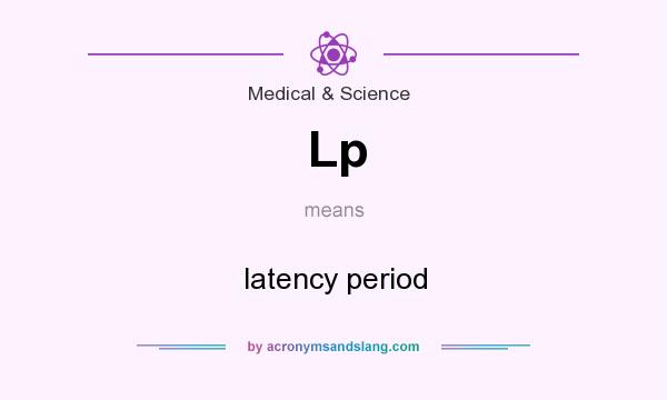 What does Lp mean? It stands for latency period