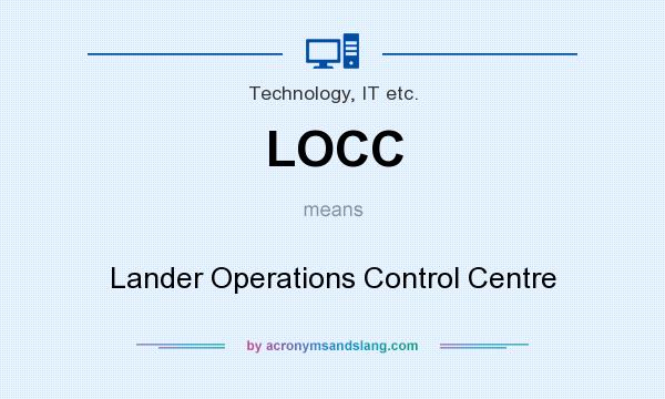 What does LOCC mean? It stands for Lander Operations Control Centre