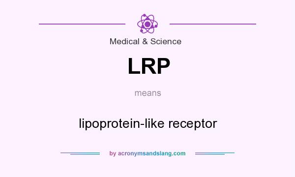 What does LRP mean? It stands for lipoprotein-like receptor