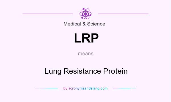 What does LRP mean? It stands for Lung Resistance Protein