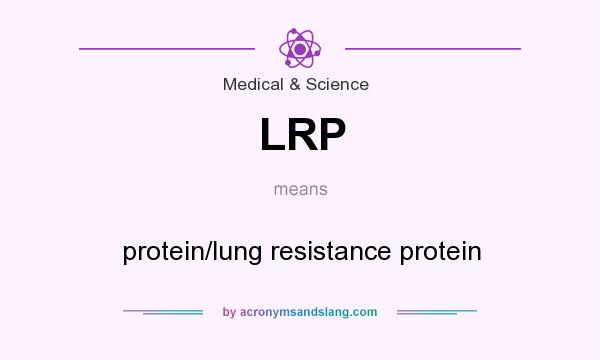 What does LRP mean? It stands for protein/lung resistance protein