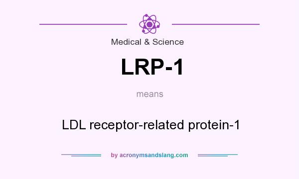What does LRP-1 mean? It stands for LDL receptor-related protein-1