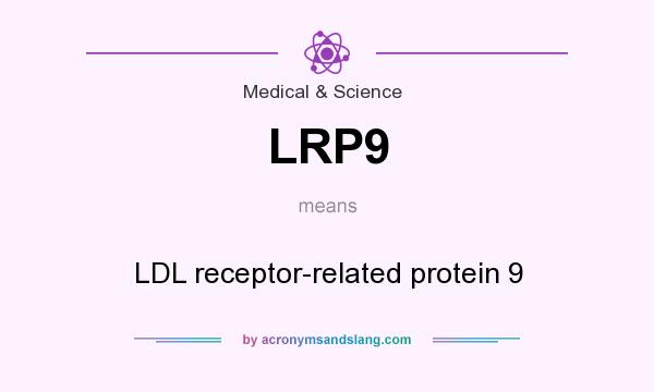 What does LRP9 mean? It stands for LDL receptor-related protein 9