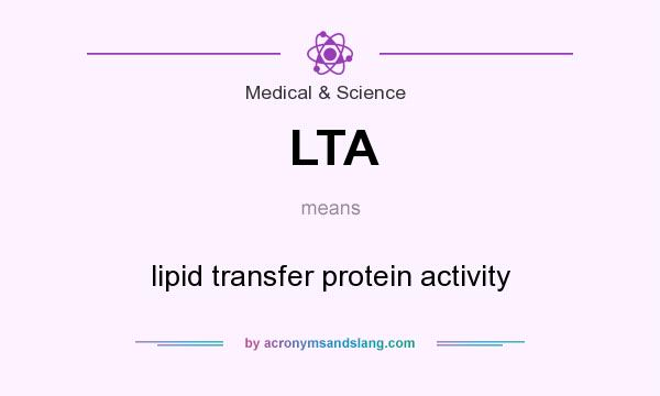 What does LTA mean? It stands for lipid transfer protein activity