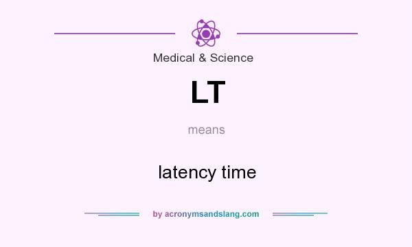 What does LT mean? It stands for latency time