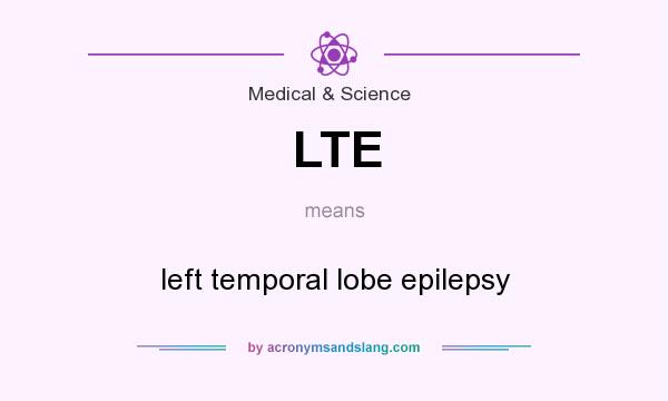 What does LTE mean? It stands for left temporal lobe epilepsy