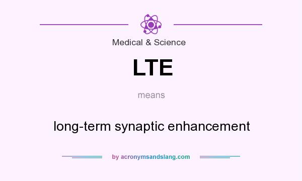 What does LTE mean? It stands for long-term synaptic enhancement