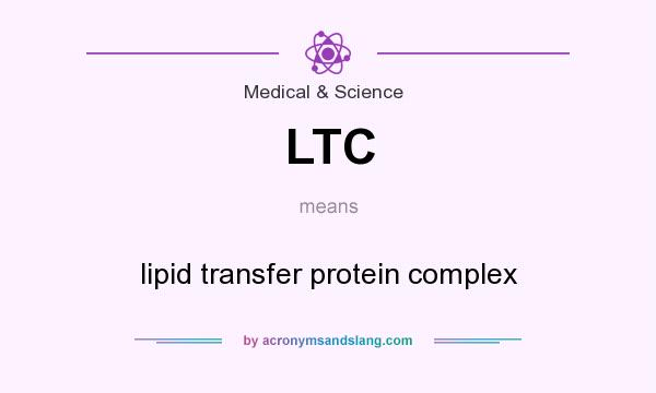What does LTC mean? It stands for lipid transfer protein complex