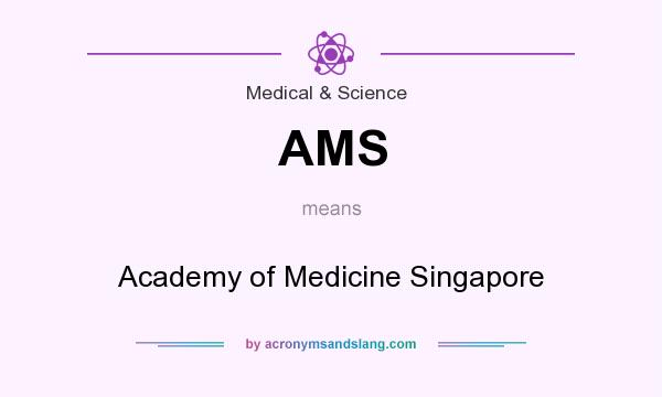 What does AMS mean? It stands for Academy of Medicine Singapore