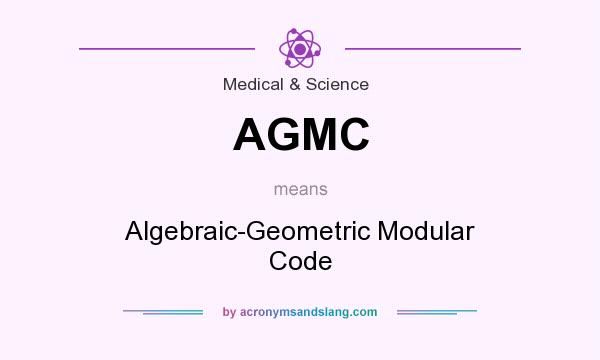What does AGMC mean? It stands for Algebraic-Geometric Modular Code