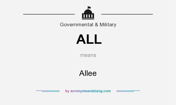 What does ALL mean? It stands for Allee