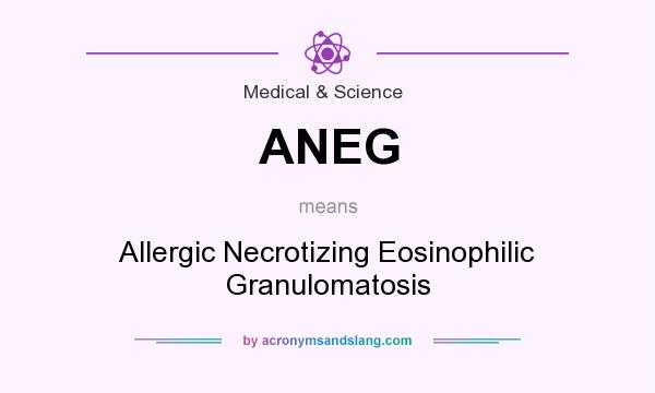 What does ANEG mean? It stands for Allergic Necrotizing Eosinophilic Granulomatosis