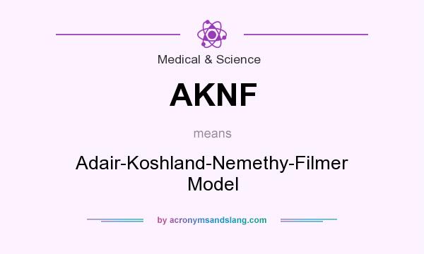 What does AKNF mean? It stands for Adair-Koshland-Nemethy-Filmer Model