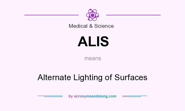 What does ALIS mean? It stands for Alternate Lighting of Surfaces