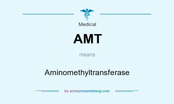 What does AMT mean? It stands for Aminomethyltransferase