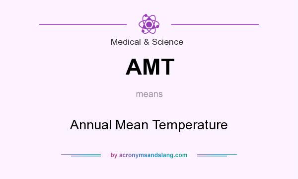 What does AMT mean? It stands for Annual Mean Temperature